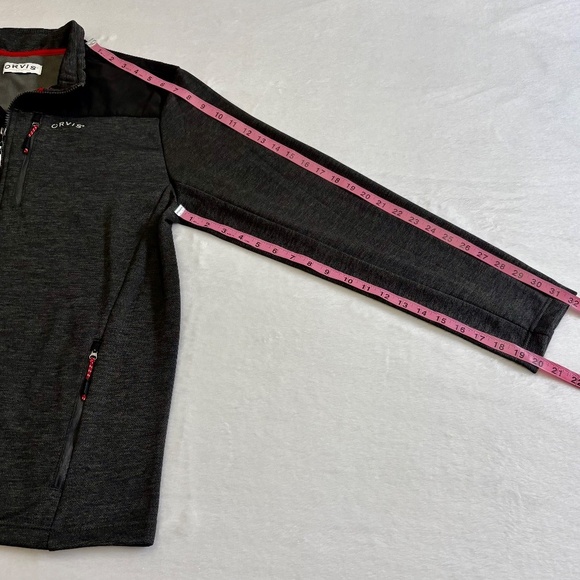 Orvis Men's Full Zip Bonded Mesh Jacket, Phantom Black/Dark Gray, Large, NWT - Picture 12 of 16
